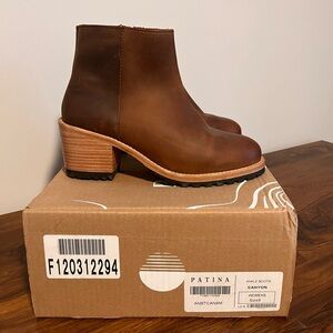 Size 9 Patina Portland Leather Boots